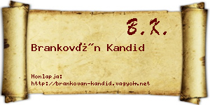 Brankován Kandid névjegykártya